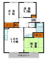 パルフェST　A棟の物件間取画像